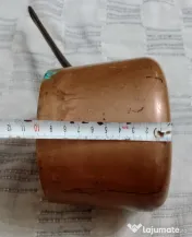 Cratita profesionala de cupru cositorit Tournus France 15 cm. 