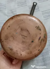 Cratita profesionala de cupru cositorit Tournus France 15 cm. 