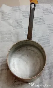Cratita profesionala de cupru cositorit Tournus France 15 cm. 