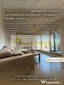 EXCLUSIVITATE | Apartament 2 camere + terasă + parcare ?...