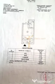 Garsoniera 21 mp cu centrală termică, renovată și mob... 