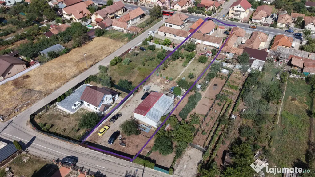 Casă cu teren 2.000 mp și acces la 2 străzi | Micești - Alba Iulia (Alba)