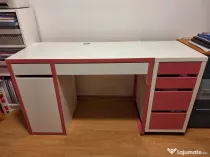 Set birou+comoda cu rotile-IKEA-ca nou-la jumatate de pret-transport gratuit