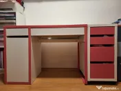 Set birou+comoda cu rotile-IKEA-ca nou-la jumatate de pret-transport gratuit