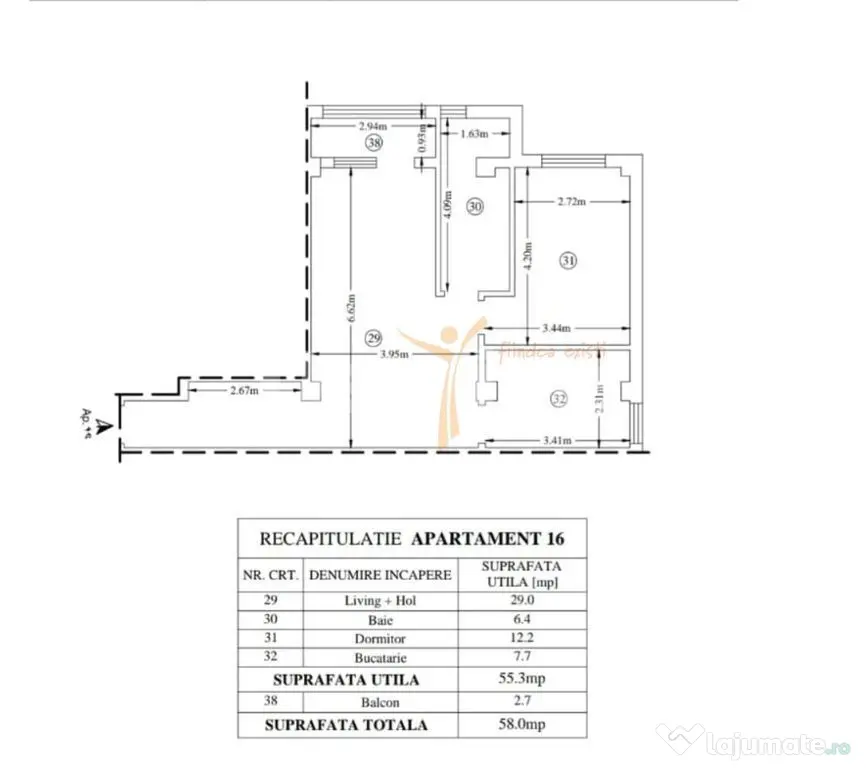 Apartament mobilat și utilat, 58 mp – Valea Adâncă, ... - Iasi (Iasi)