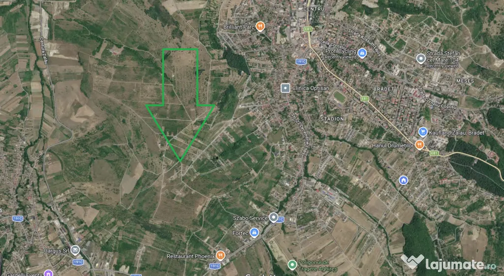 Teren intravilan 10 ari, front 28 ml, Livada SCPP, Cerbului, - Zalau (Salaj)
