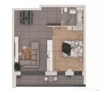 Apartament 2 camere, 50,88mp, ansamblu NZEB, zona Terra