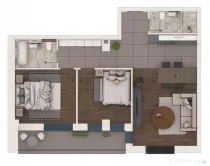 Apartament 3 camere 70,59mp ansamblu NZEB Terra