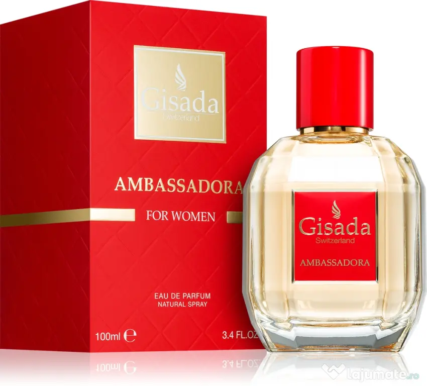 Gisada Ambassadora 100ml EDP, pentru femei, made in Switzerland