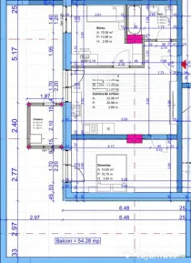 Apartament cu 3 camere, terasa si camara in Floresti zona Te