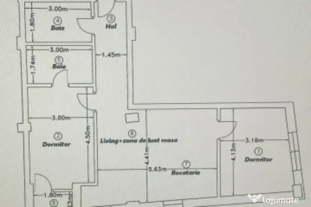 Apartament 3 camere, 69,56mp | Zona Calea Baciului | Cluj | - Cluj-Napoca (Cluj)