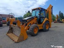 Buldoexcavator CAT 428E, 2007, cupă multifuncțională, braț telescopic