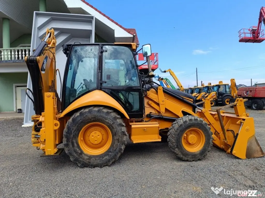 Buldoexcavator CAT 428E, 2007, cupă multifuncțională, braț telescopic - Negresti Oas (Satu-Mare)