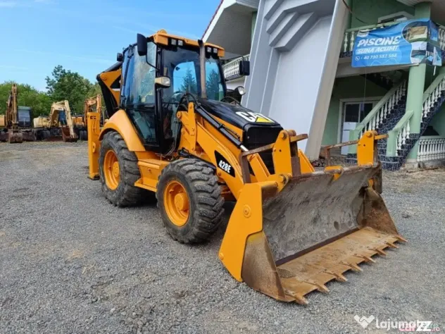 Buldoexcavator CAT 428E, 2007, cupă multifuncțională, braț telescopic - Negresti Oas (Satu-Mare)