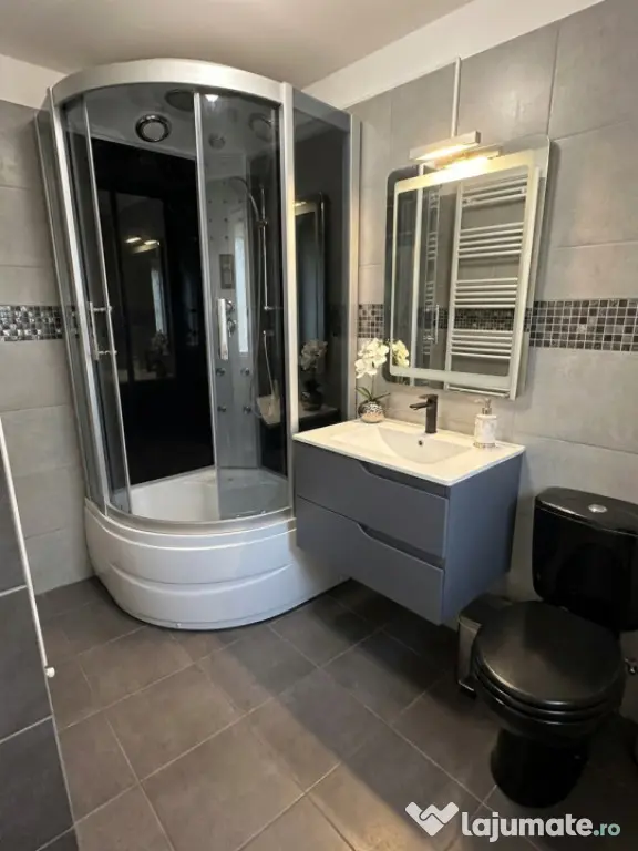 Casa cuplata finisata, la cheie, 150 mp, teren 454 mp, zona - Baciu (Cluj)