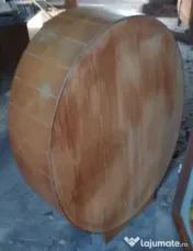 Bar din lemn in forma de butoi cu usi 110x85x30 cm. 