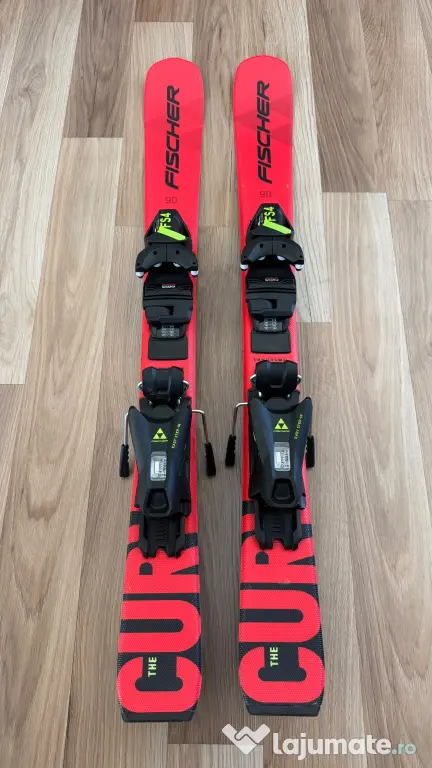 Schiuri copii Fischer The Curv 90 cm + legaturi FS4