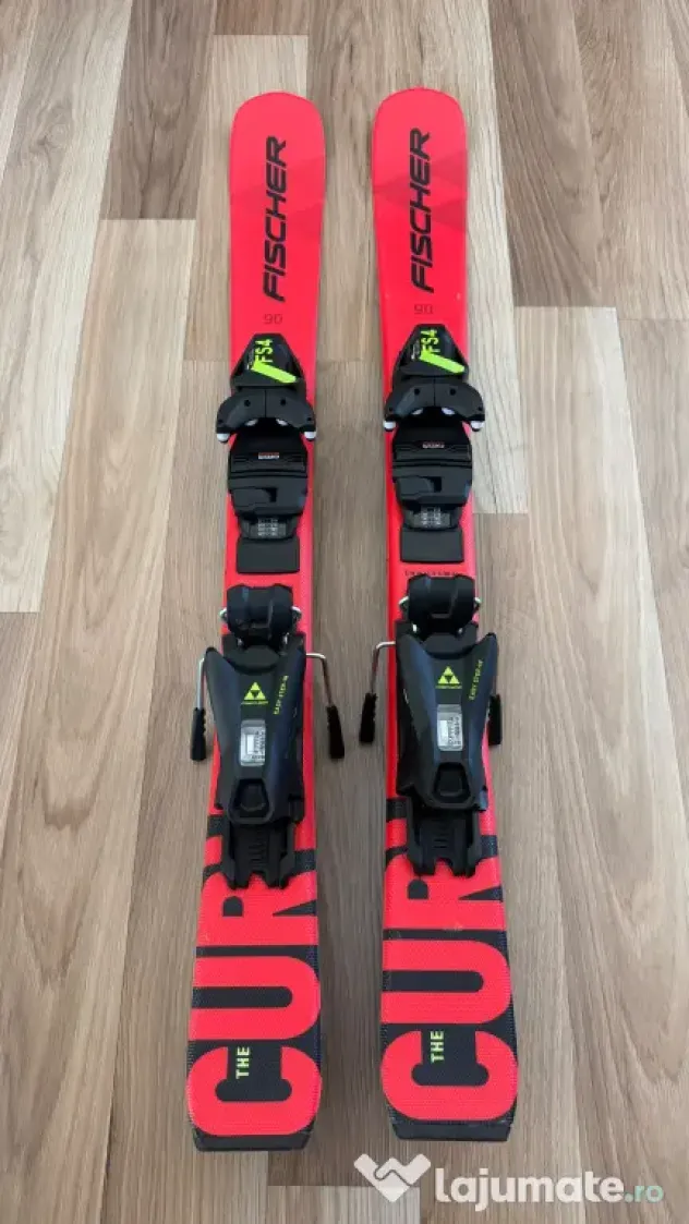 Schiuri copii Fischer The Curv 90 cm + legaturi FS4