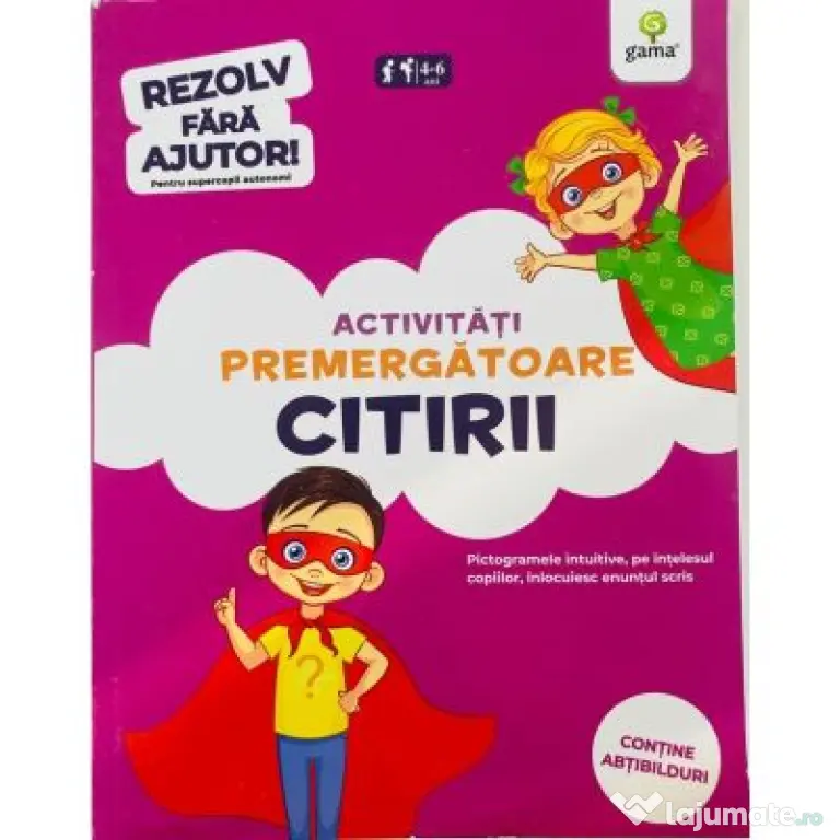 Activitati premergatoare citirii 4-6 ani. Rezolv fara ajutor!
