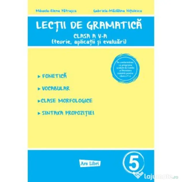 Lectii de gramatica clasa a 5-a - Mihaela-Elena Patrascu