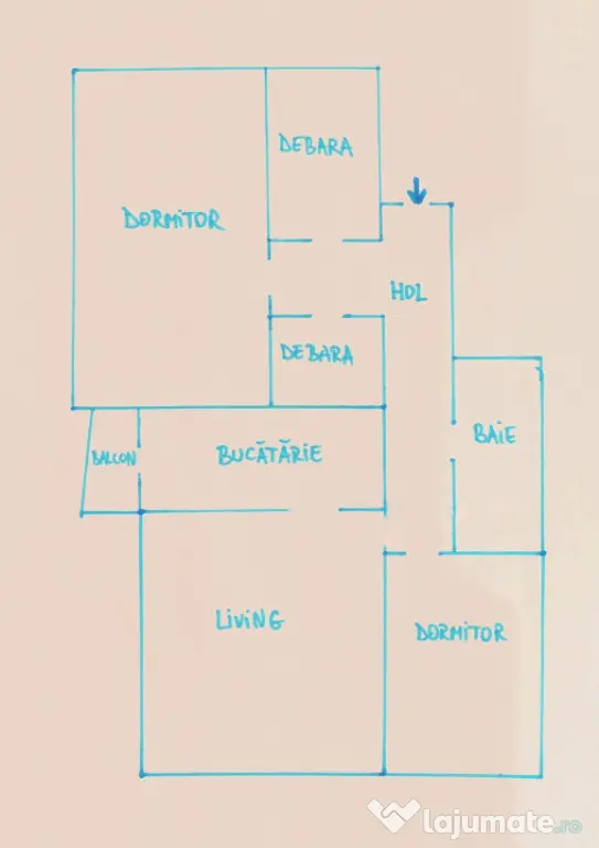 Apartament 3 camera decomandat , 65 mp | Manastur | Zona Big - Cluj-Napoca (Cluj)