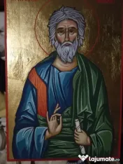 Icoana Maica Domnului pictata manual pe lemn Pictez la comanda 