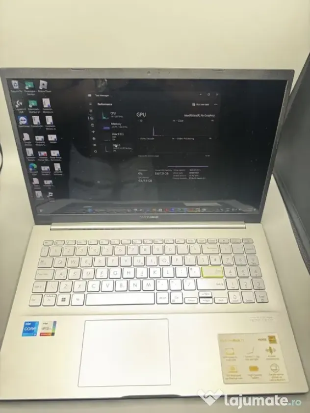 Asus VivoBook 15 K553E Mod: K553E Ram: 16GB Memorie: 512GB SSD Procesor: i5-1135G7 2.40GHz ID_843