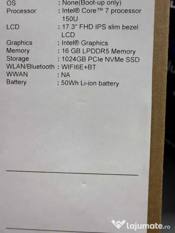 Acer Aspire 17 Model A17-51M-75H8 17.3 inch Full HD IPS Intel Core 7 150U ID_1141