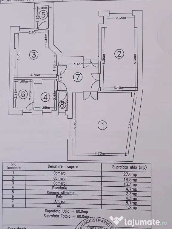 Apartament 3 camere Central - Cluj-Napoca (Cluj)