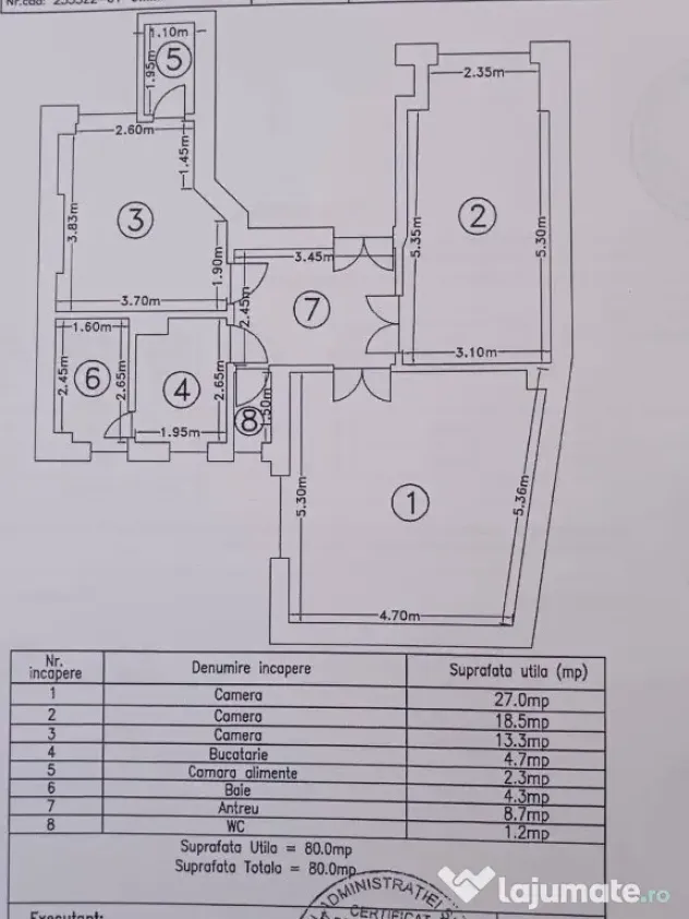 Apartament 3 camere Central - Cluj-Napoca (Cluj)