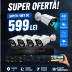 Vindem si Montam Camere Supraveghere Video KIT Complet 4/8/12 CAMERE