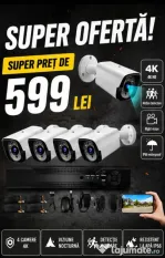Vindem si Montam Camere Supraveghere Video KIT Complet 4/8/12 CAMERE
