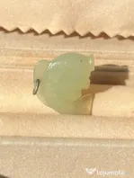 Pandativ Vintage Pește Crap (Koi) din Jad Translucid 2.86g
