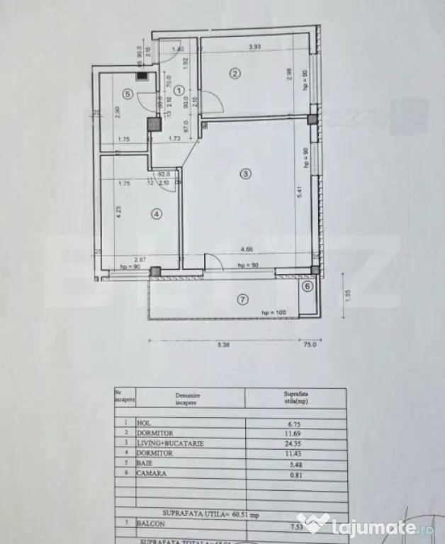 Apartament 3 camere, 61 mp, Optimus Vivo - Cluj-Napoca (Cluj)