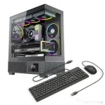 Sistem desktop pc gaming optimx kian eclipse cu procesor intel® core™ i5 10400f, 16gb ddr4, 480gb ss