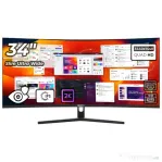 Monitor led office pro curbat 34 inch optimx mt34j-1, ultra wide quad hd 3440 x 1440 2k, 100hz, 2x h
