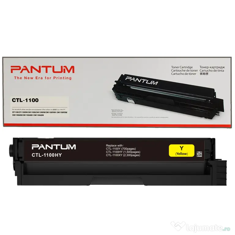 Cartus toner nou pantum ctl-1100hy, culoare yellow, capacitate 1500 pagini, compatibil cu modelele c