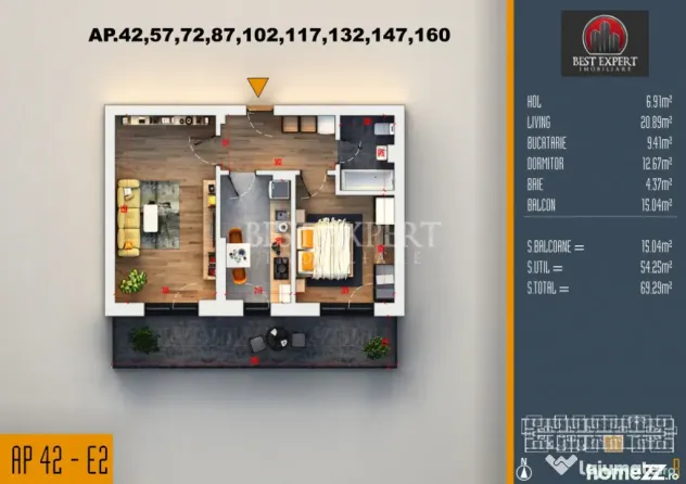 2 Camere | Bloc nou | Finisaje la Alegere | Comision 0% | Pa - Bucuresti (Bucuresti-Ilfov)