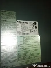 UPS Online Dublă Conversie Socomec Netys RT 1100VA Unic proprietarcutieoriginală 