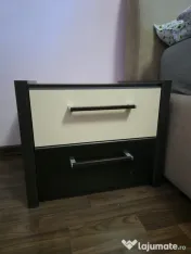 Set Mobilă LEMS ca Nouă: Șifonier Uși Glisante + Modul 3 Sertare + 2 Noptiere 