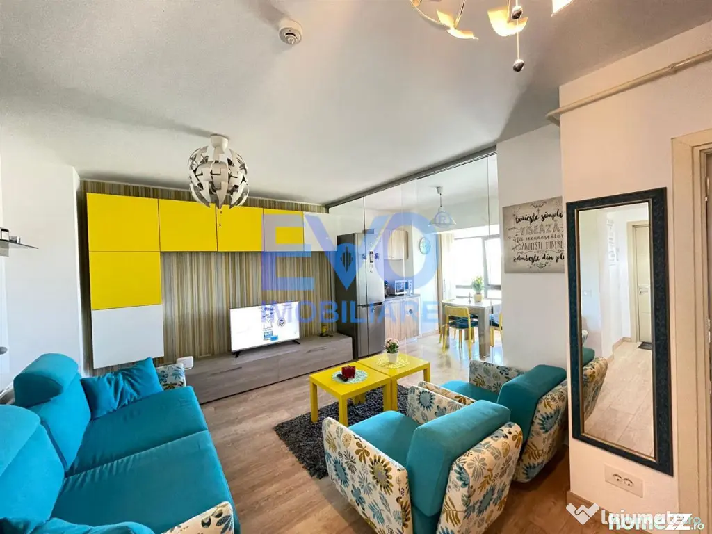 Apartament cu 2 camere, aer conditionat, complex Newton Tata - Iasi (Iasi)