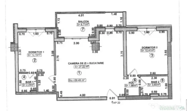 Apartament 3 camere, imobil nou cu lift și parcare, zona Gi - Timisoara (Timis)