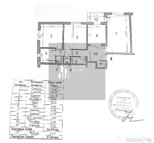 Apartament 3 camere decomandat -10 minute de metrou Apara... - Bucuresti (Bucuresti-Ilfov)