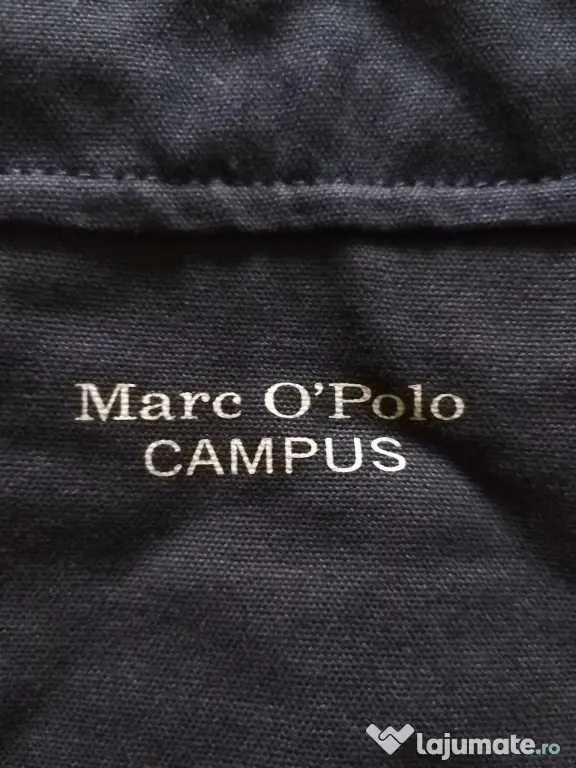 Geanta unisex, tip poștaș, neagra din material textil de la Marca'O Polo!