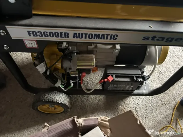 Generator de curent Stager FD 3600ER, 3 kW, Benzină Pornire Electrică ATS Ca Nou