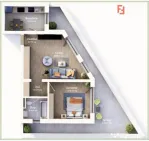 COMISION 0% Apartament cu 2 camere, terasa de 30 mp, bloc no