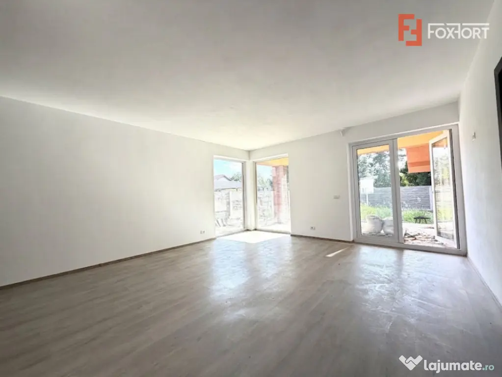 Casa individuala pe parter cu 3 camere, finisata in Sanmihai - Sanmihaiu Roman (Timis)