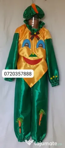Costum Morcov pentru copii, 7-8-9 ani