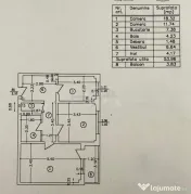 2 camere Ozana decomandat, et. 2, an 1979, 58 mp 