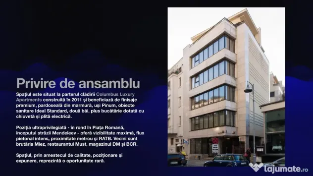 Spațiu comercial de inchiriat Piata Romana - Bucuresti (Bucuresti-Ilfov)
